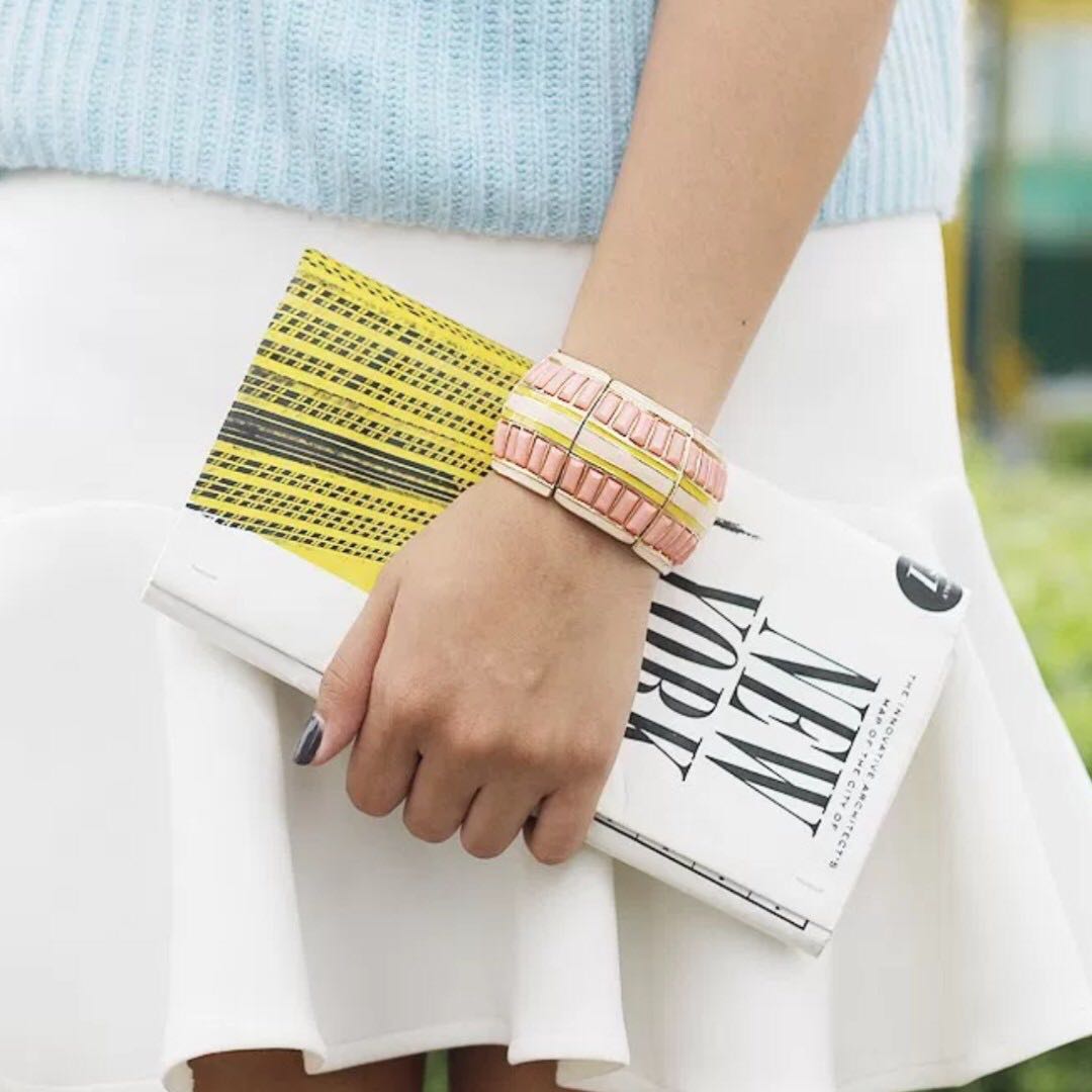 Kate Spade Newspaper Clutch, Women's Fashion, Bags & Wallets, Clutches on Carousell