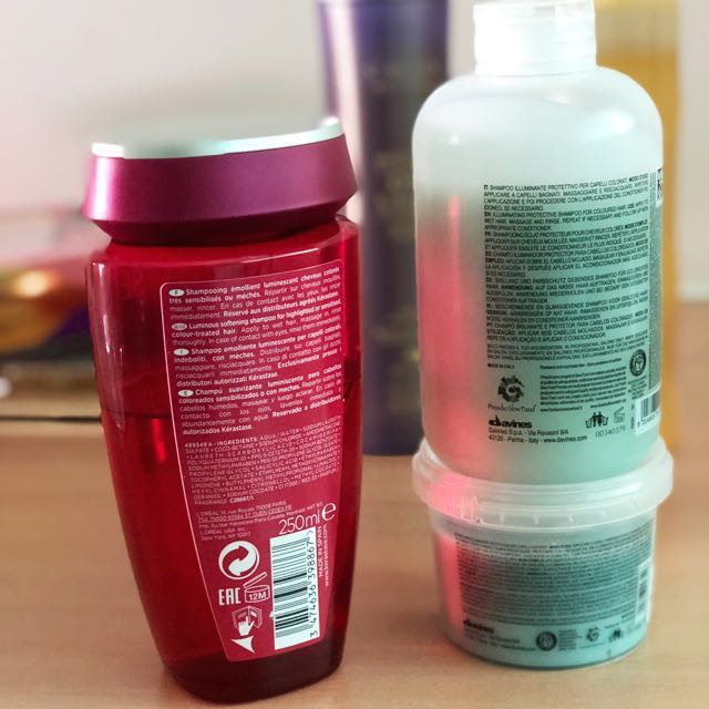Kerastase and Davines Colour hair shampoo & conditioner, Beauty