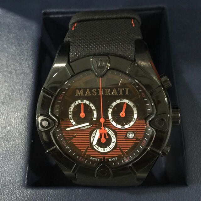 Maserati watch deals black and red