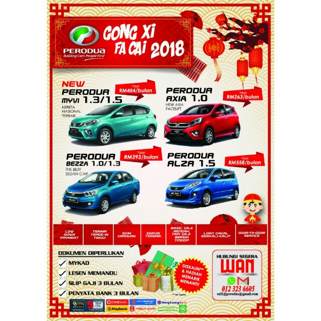 NEW PERODUA BEZZA CNY 2018, Cars, Cars for Sale on Carousell