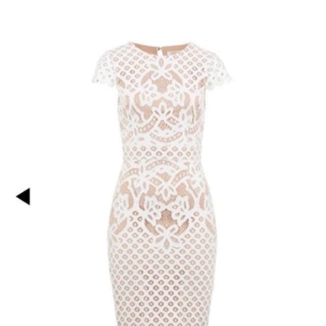 portmans white lace dress