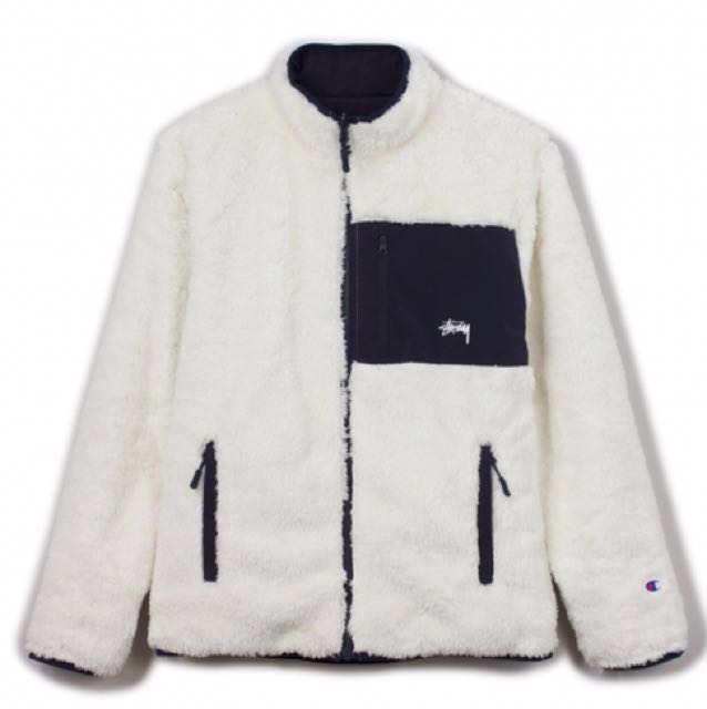 StussyXChampion Rev. Sherpa Fleece Jacket