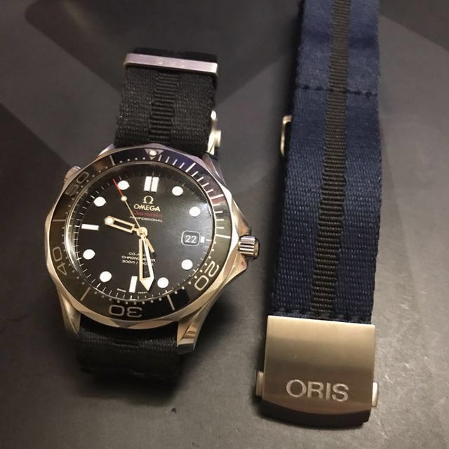 Almost new 21mm oris fabric strap on Deployant Mobile Phones