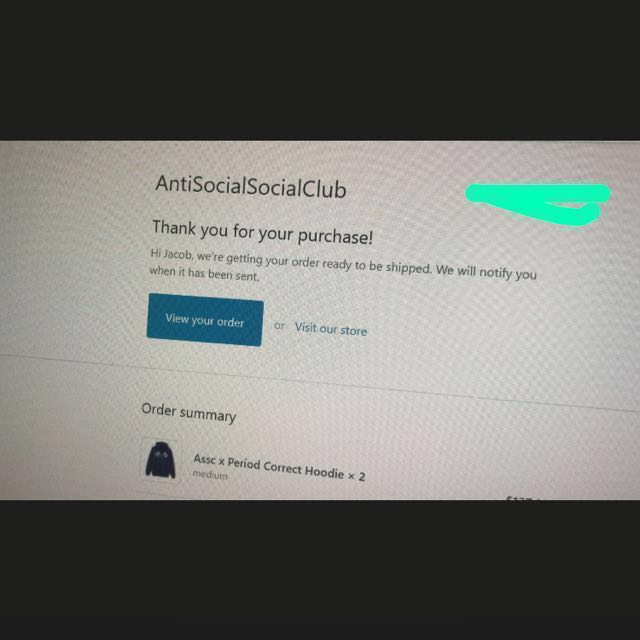 Assc x Period Correct Hoodie Men s Fashion Tops Sets Hoodies