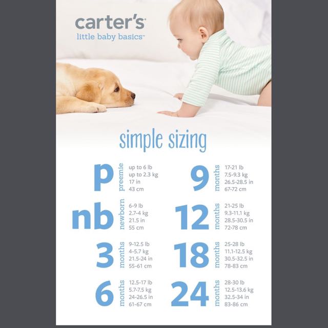 baby shoe size chart carters