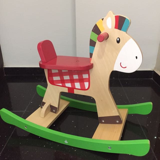 elc wooden rocking horse