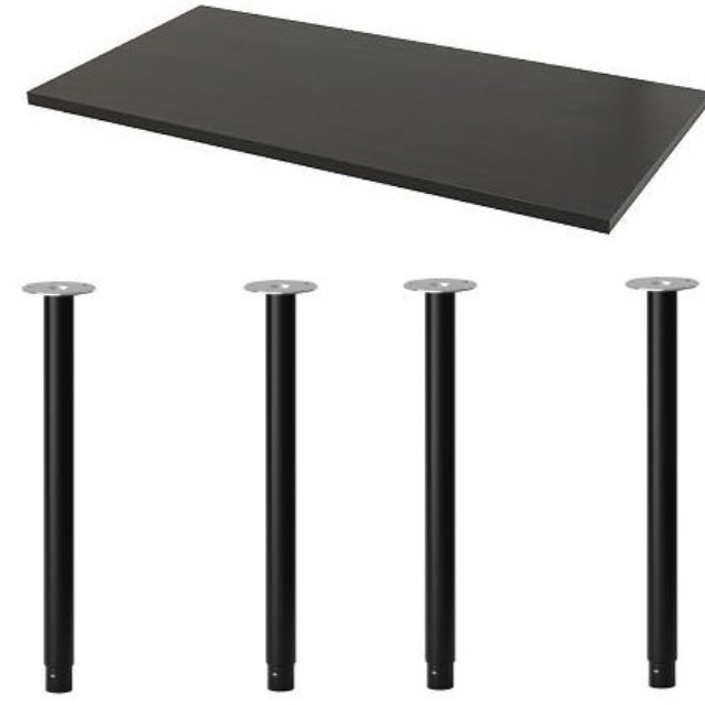 Ikea work desk / table with removable legs, Furniture & Home Living