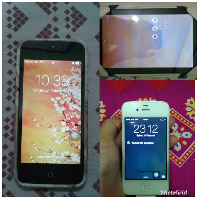 Iphone 5c White Tablet Asus K012 Iphone 4 White Telepon Seluler Tablet Di Carousell