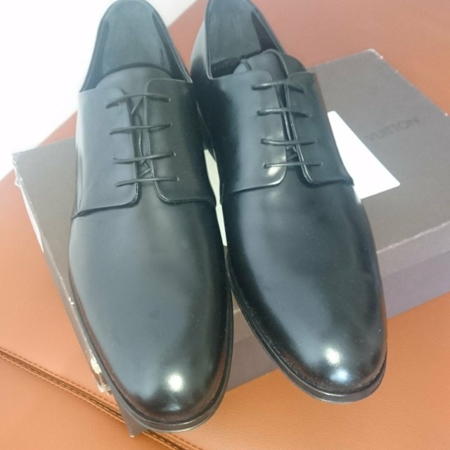 louis vuitton black dress shoes