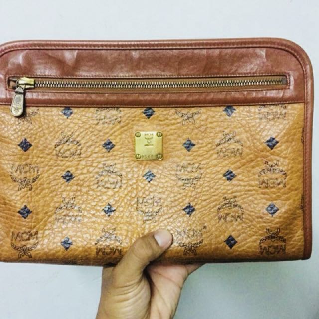 mcm clutch bag