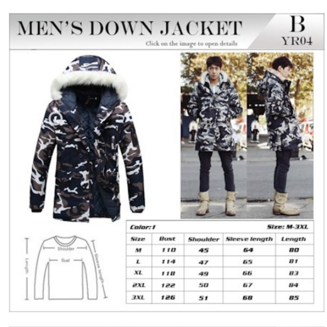 Mens 3xl winter jacket top