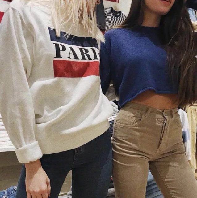 brandy melville paris sweatshirt