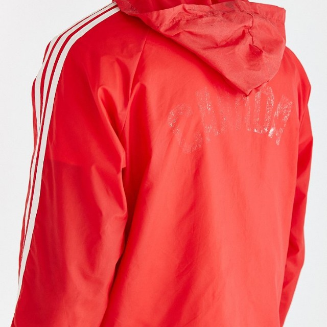 red adidas windbreaker