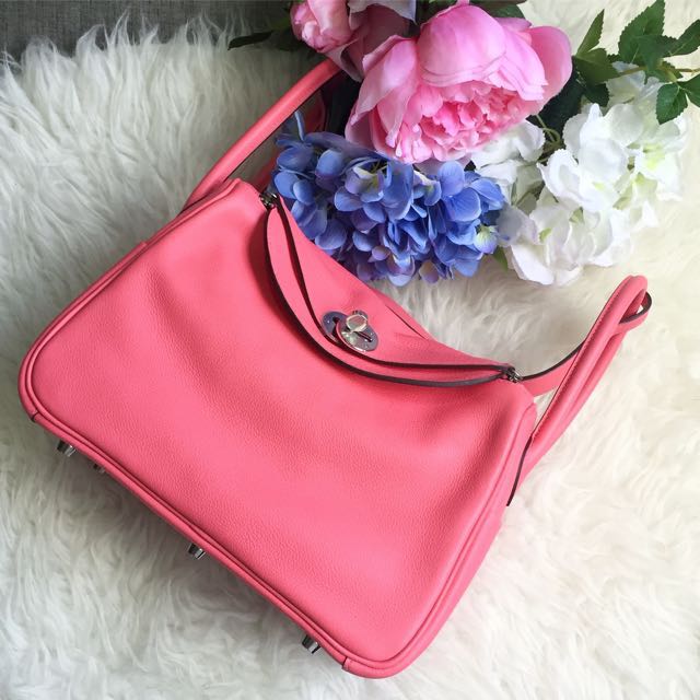 Sold Super Rare And Popular Full Set Like New Bnib Hermes Lindy 26 In Rose Azalee Evercolour Leather Phw Luxury Bags Wallets On Carousell