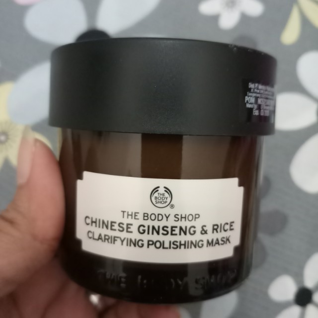 The body shop chinese ginseng & rice clarifying polishing mask
