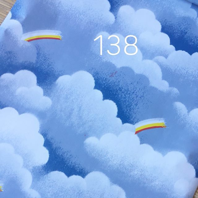 Wallpaper Sticker Awan Biru 138 Home Amp Furniture On Carousell