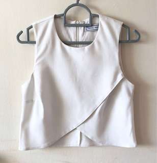 TTR Melba Overlap Top White