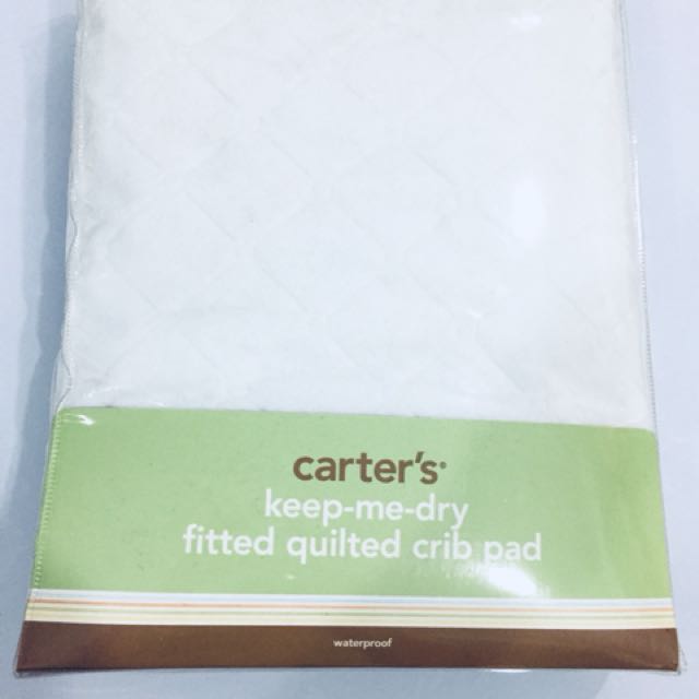 carter's keep me dry fitted quilted crib pad