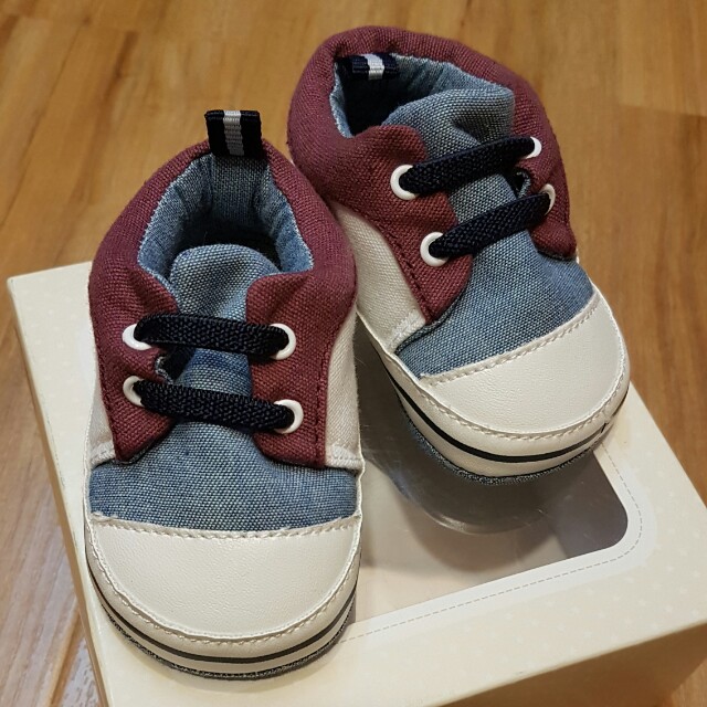 Chicco Baby Boy Shoes Prewalker Denim Boot Bayi Anak Baju Bayi Di Carousell