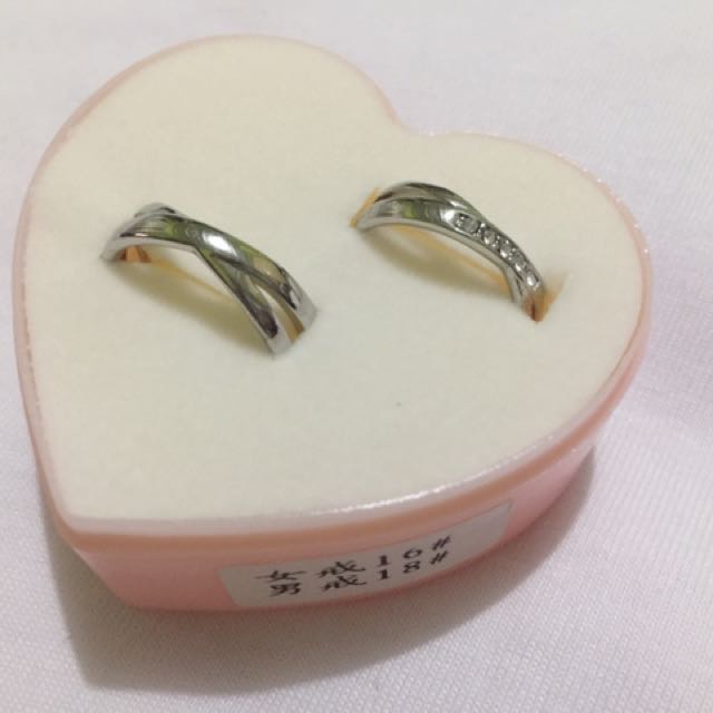 Couple Rings (Category: Luxury Accessories) located in San Juan City. Submitted by jet_let (Listing ID 154289684, Image 2). Description: New Never used Not sealed Actual picture Sizes: F 16 M 18 F 17 M 19 .