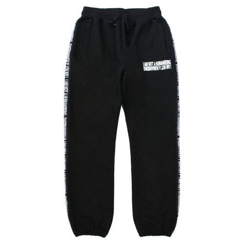 Korea Popular Dance Brand Iamnotahumanbeing Pants In Black