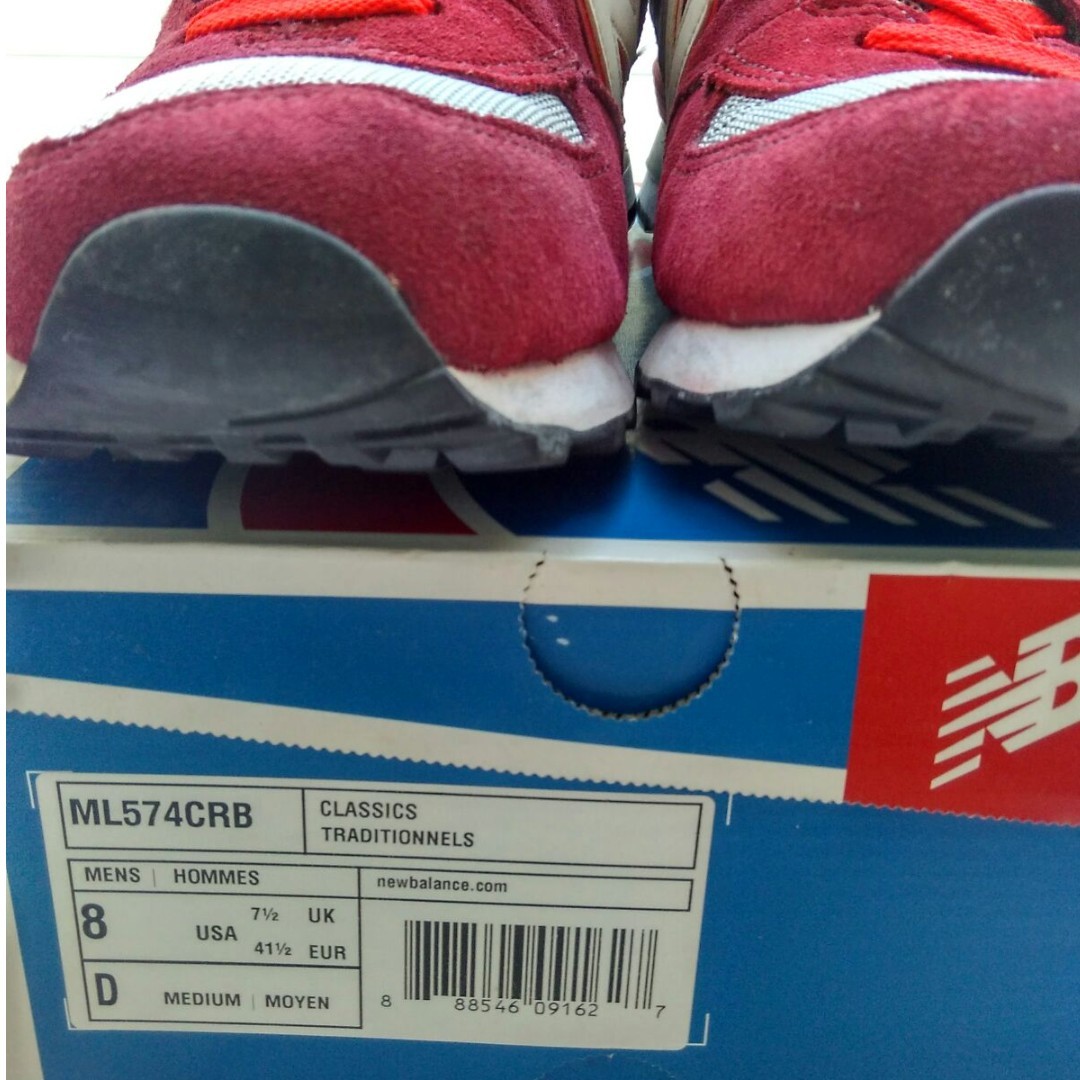 new balance 574 red shoes