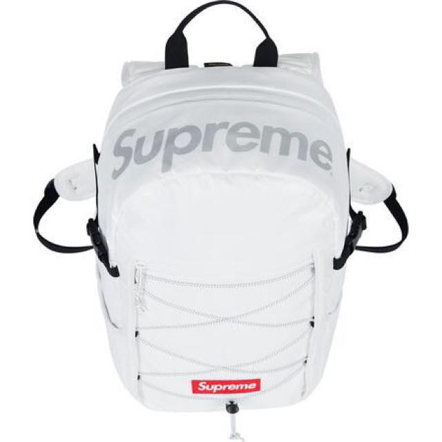 Supreme backpack fw17 white sale