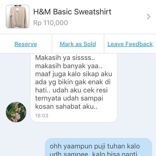 Testi Sweater H M Olshop Fashion Olshop Wanita Di Carousell
