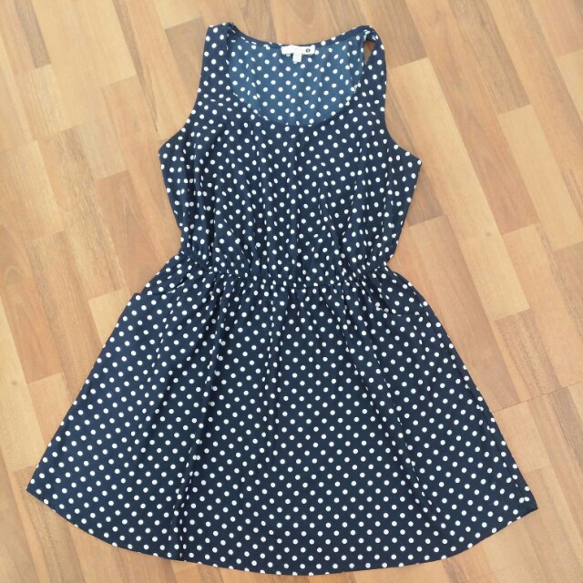 Cotton On Vintage Polka Dots Dress, Fesyen Wanita, Pakaian