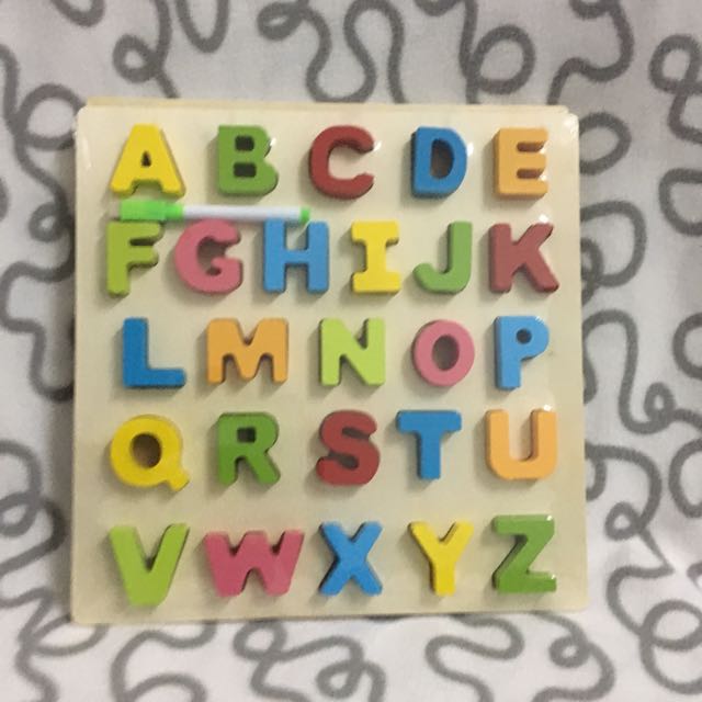 Wooden Alphabet, Hobbies & Toys, Toys & Games on Carousell