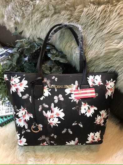 victoria secret floral tote