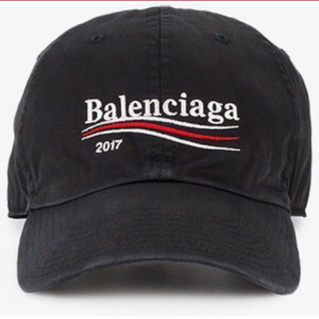balenciaga campaign logo hat