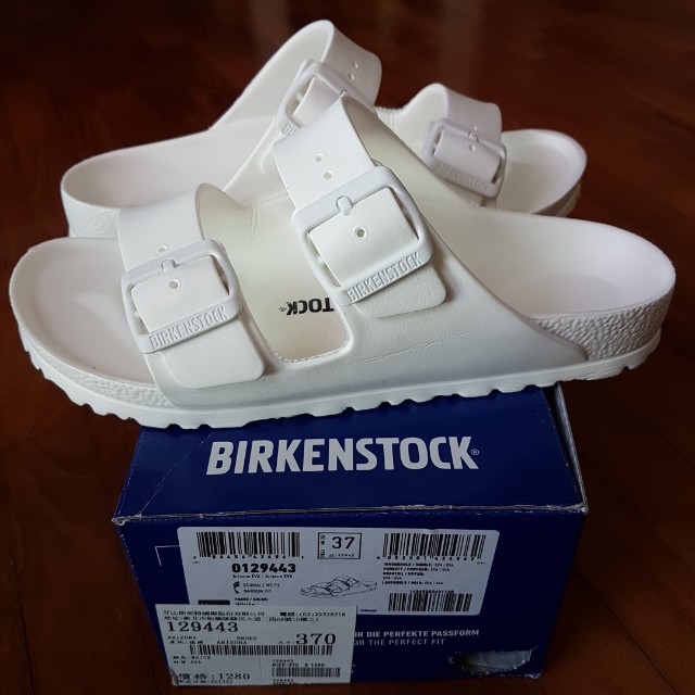 Birkenstock Arizona Eva Sandals White Waterproof Slippers Size 37