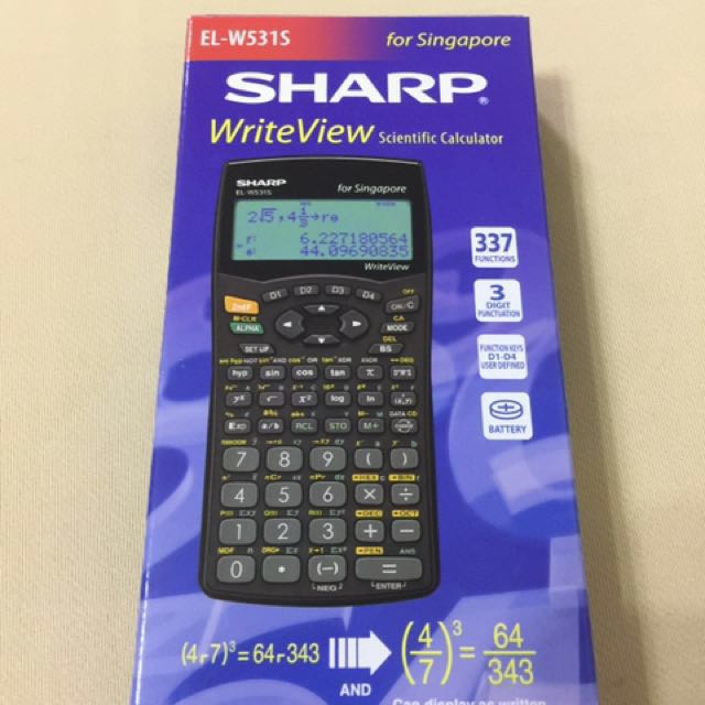 Calculator El W531s Sharp Electronics Others On Carousell