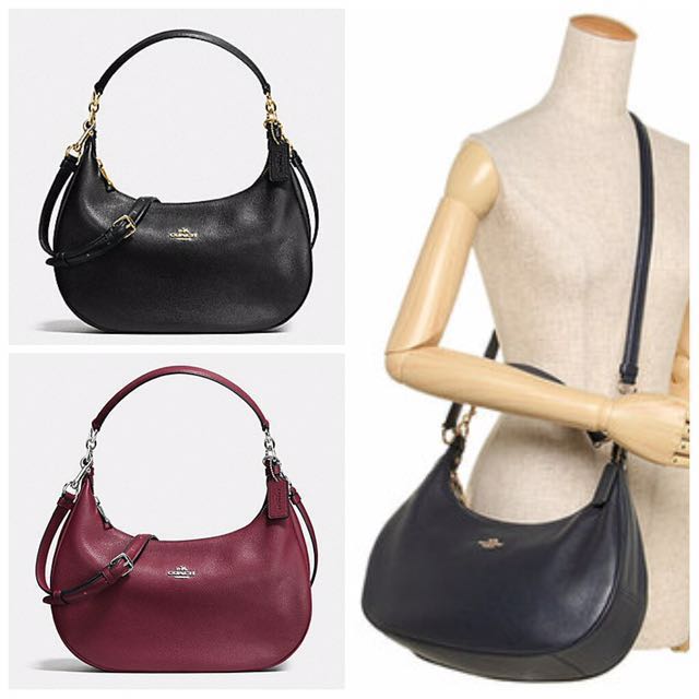 Coach 38250 East West Hobo in Pebble Leather Women s Fashion Bags Wallets Clutches on Carousell