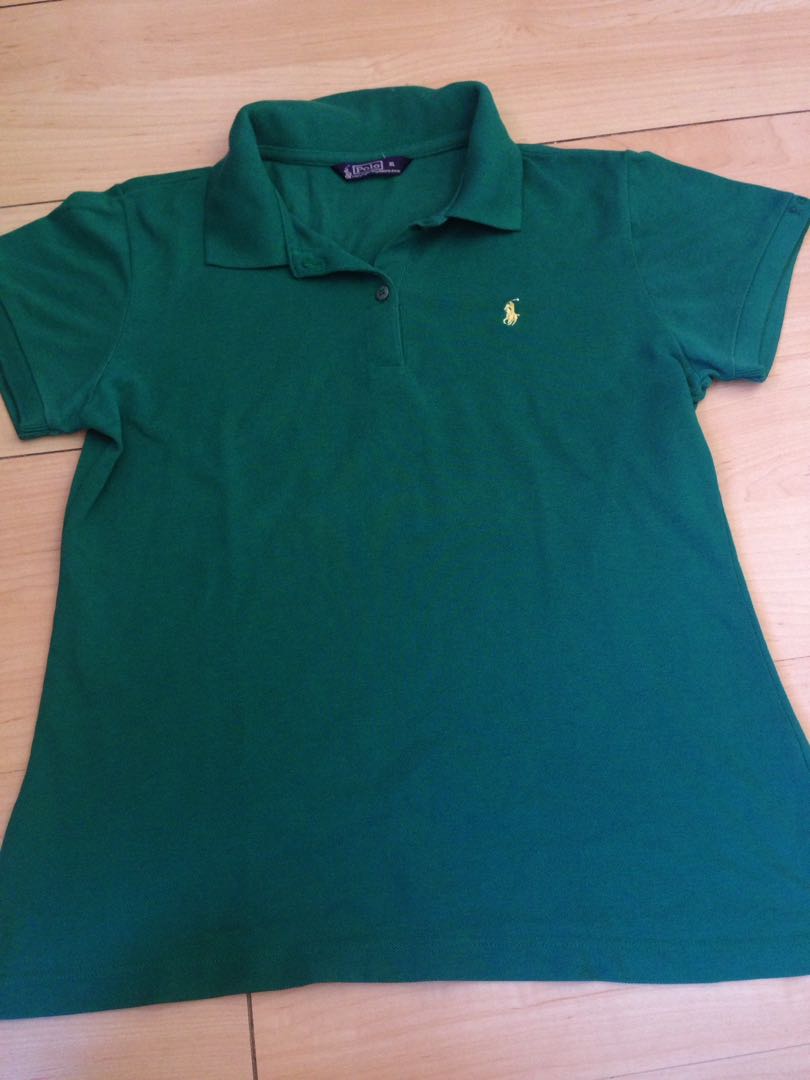 emerald green polo shirt