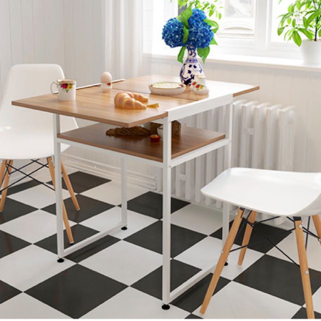 Foldable Small Dining Table Furniture Tables Chairs On Carousell