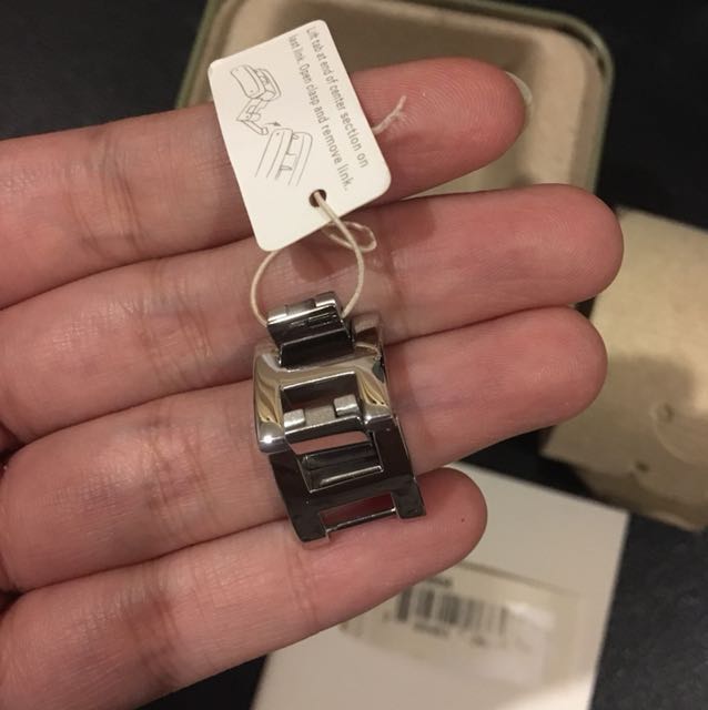 Fossil silver chain watch with diamante 