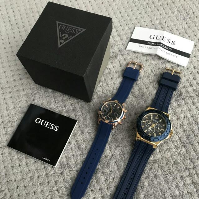 Et bestemt ser godt ud fax GUESS WATCH NEW COUPLE, Men's Fashion, Watches on Carousell