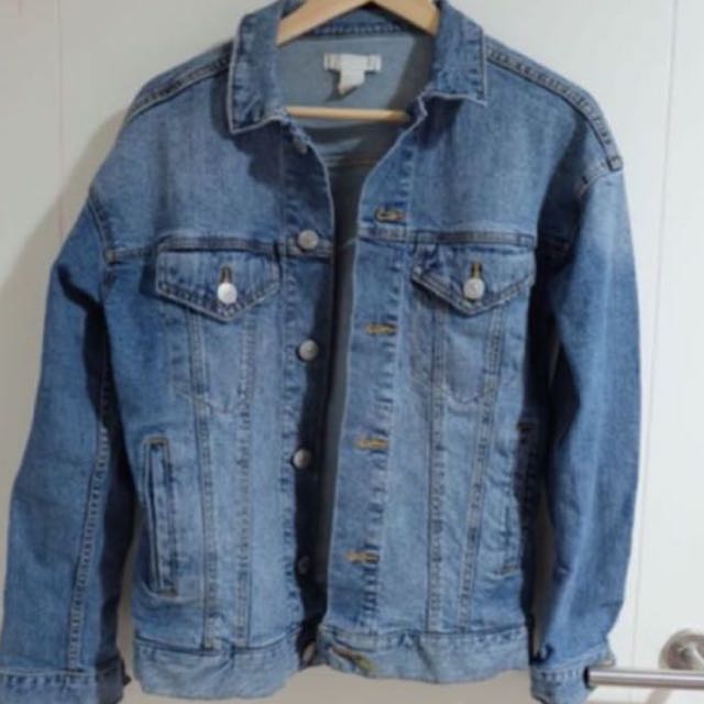 jaket denim pria h&m