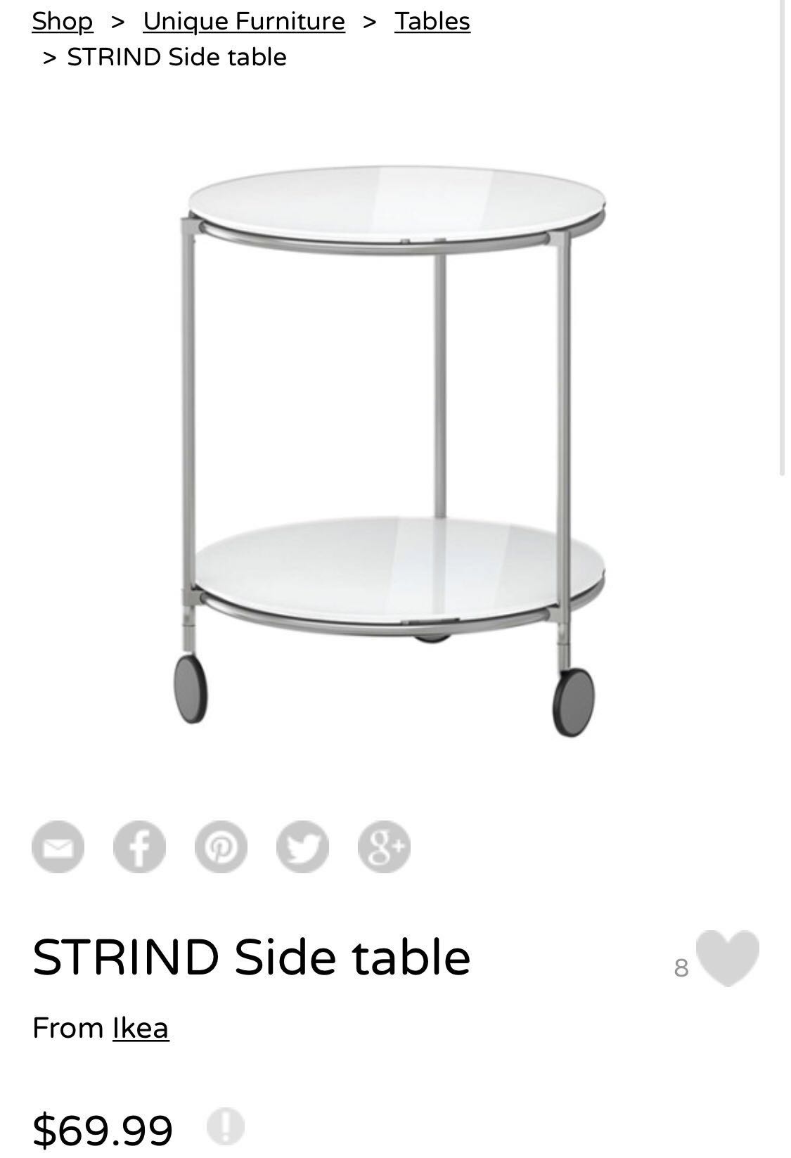 Ikea strind sales side table
