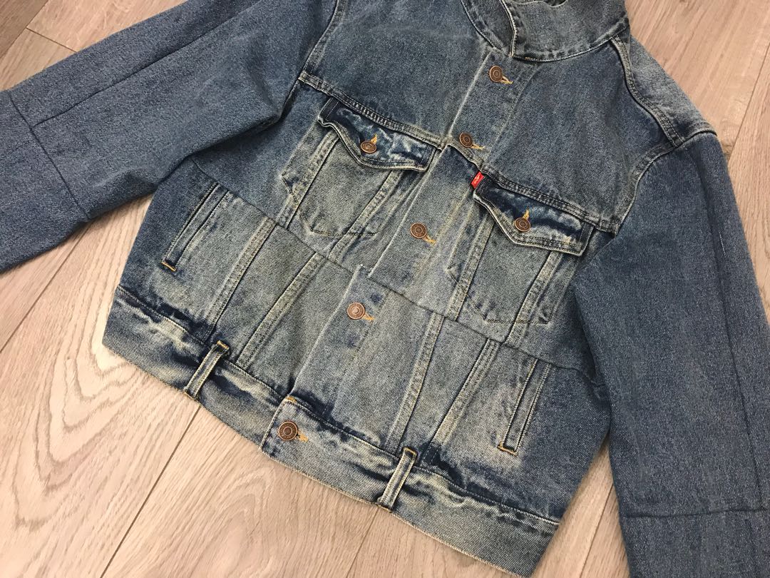 levi's cropped denim jacket