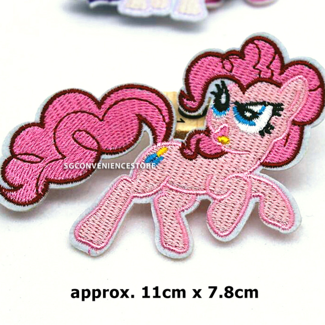my little pony pinkie pie  iron n sew on Transfer Motif Applique Badge 