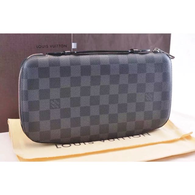 Louis Vuitton Graphite Damier Atoll Organizer Wallet N48255