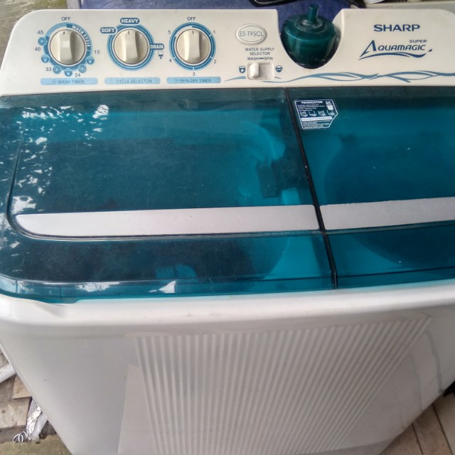 Mesin Cuci 2 Tabung Sharp Super Aquamagic Elektronik Lainnya Di Carousell Tutorial menggunakan mesin cuci 2 tabung sharp super aquamagic. mesin cuci 2 tabung sharp super aquamagic