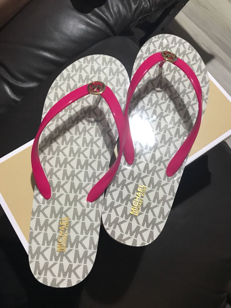 michael kors flip flops macy's