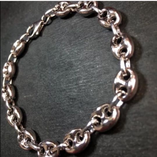 silver gucci link chain