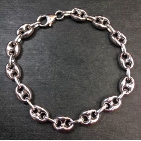 gucci link silver bracelet