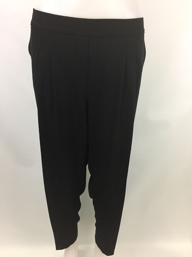 Nwt Jules Leopold Black Pull On Dress Pants Women S Size Xl