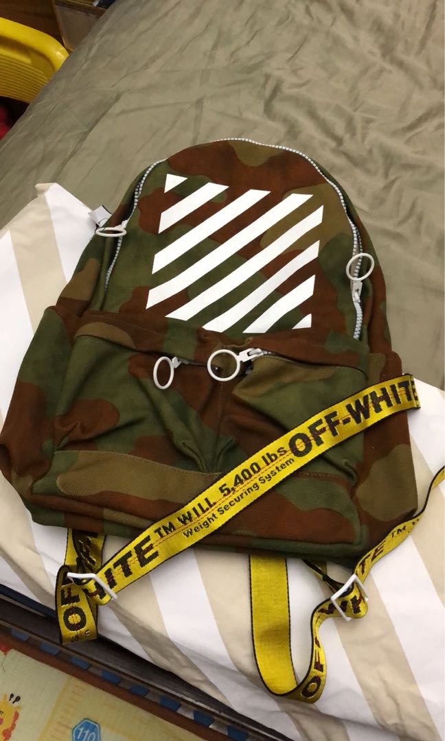 camo off white backpack